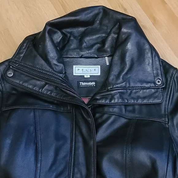 Leather Jacket with belt with Thinsulate Ling size M Excell condition - Picture 2 of 10